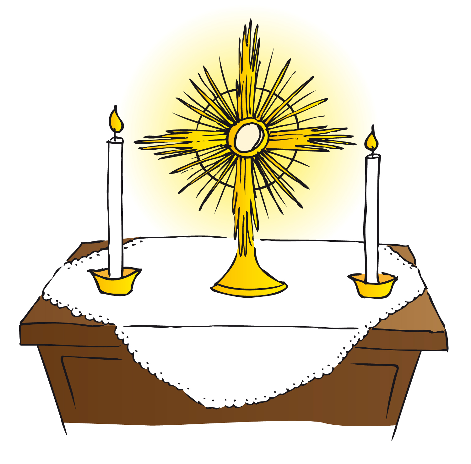 1A-GRAFIKENFACTUMFRANK--BROT--HOSTIE--MONSTRANZ--CHRISTIHIMMELFAHRT--FRONLEICHNAM--ANBETUNG