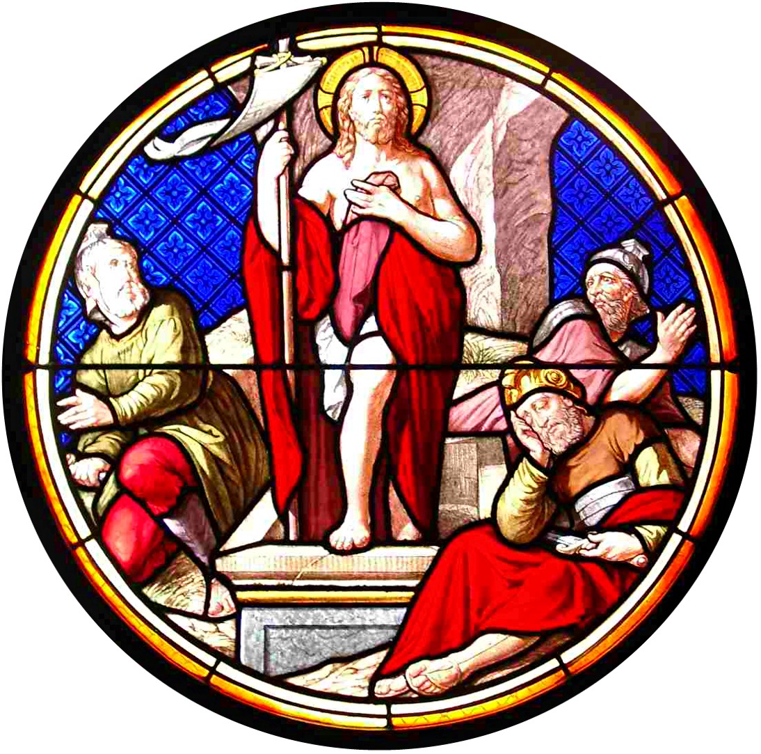 Ostern - Glasbild Auferstehung - Pfarrbriefservice