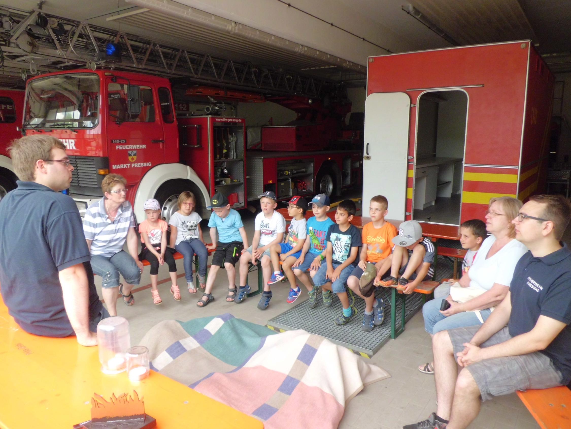 Kindergarten bei der Feuerwehr 2017