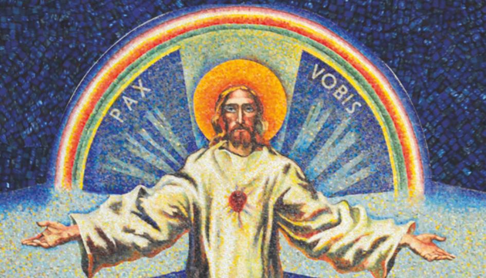 Mosaik Hauptaltar Herz-Jesu Pressig