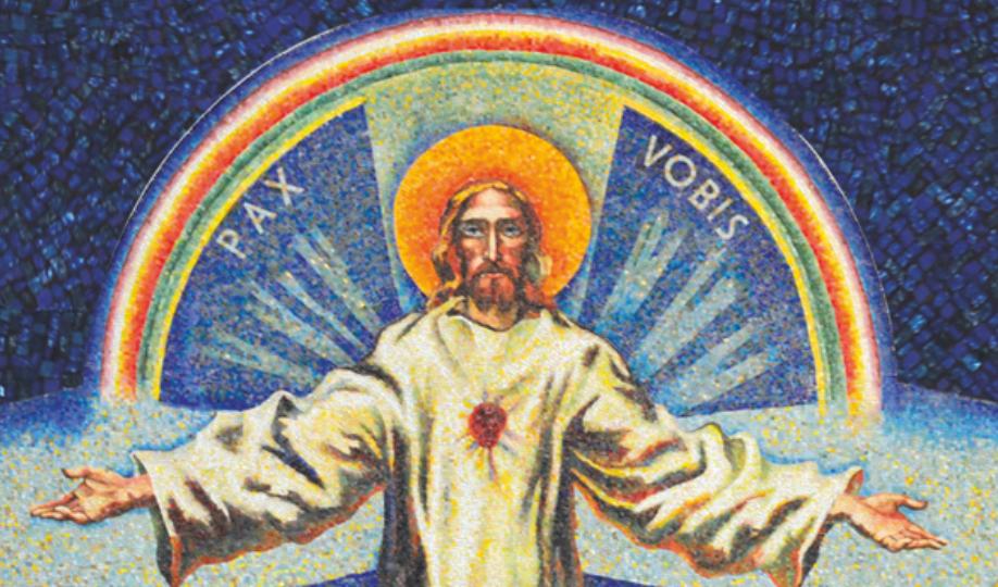 Mosaik Hauptaltar Herz-Jesu Pressig