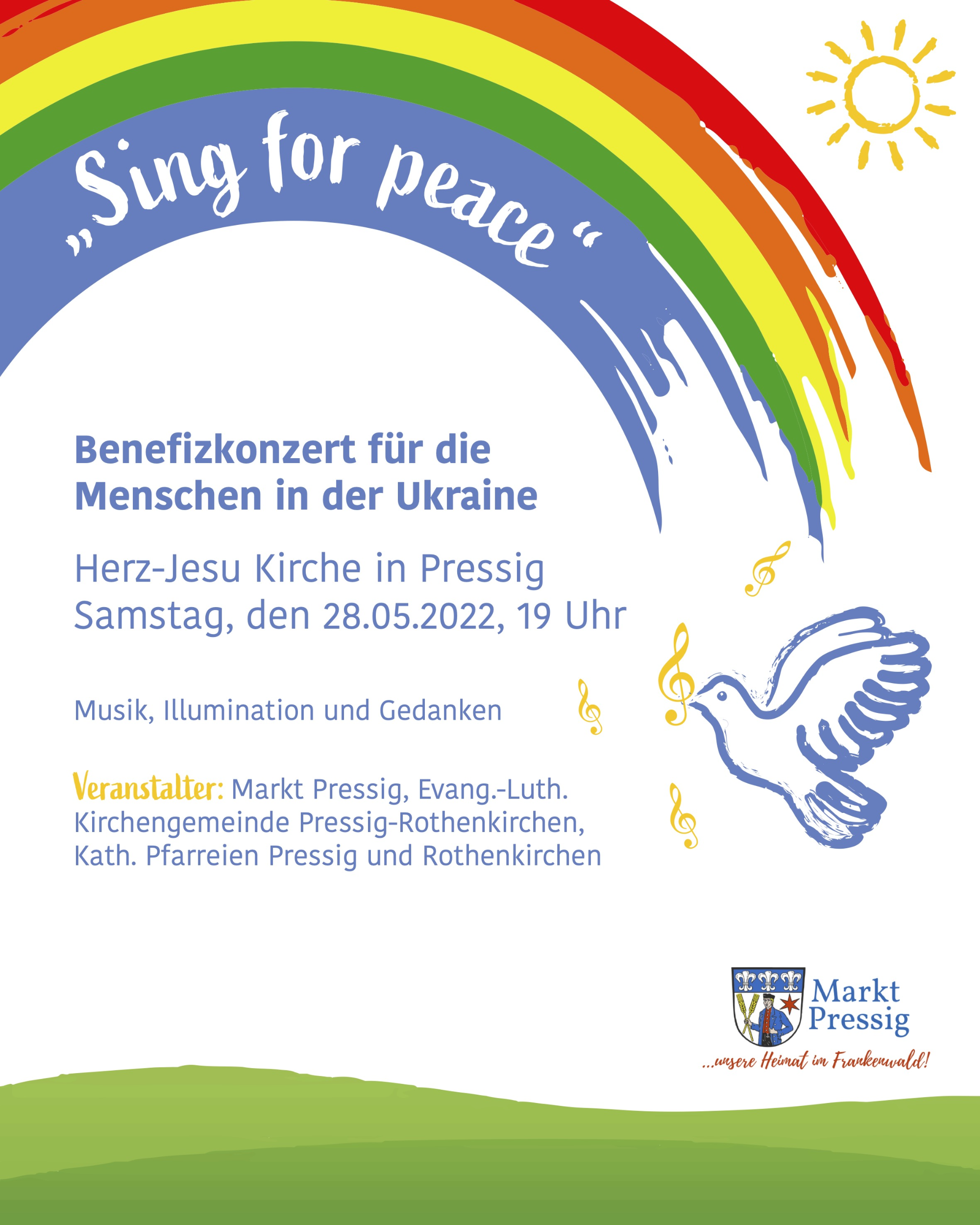 Plakat Benefizkonzert für die Menschen in der Ukraine 1