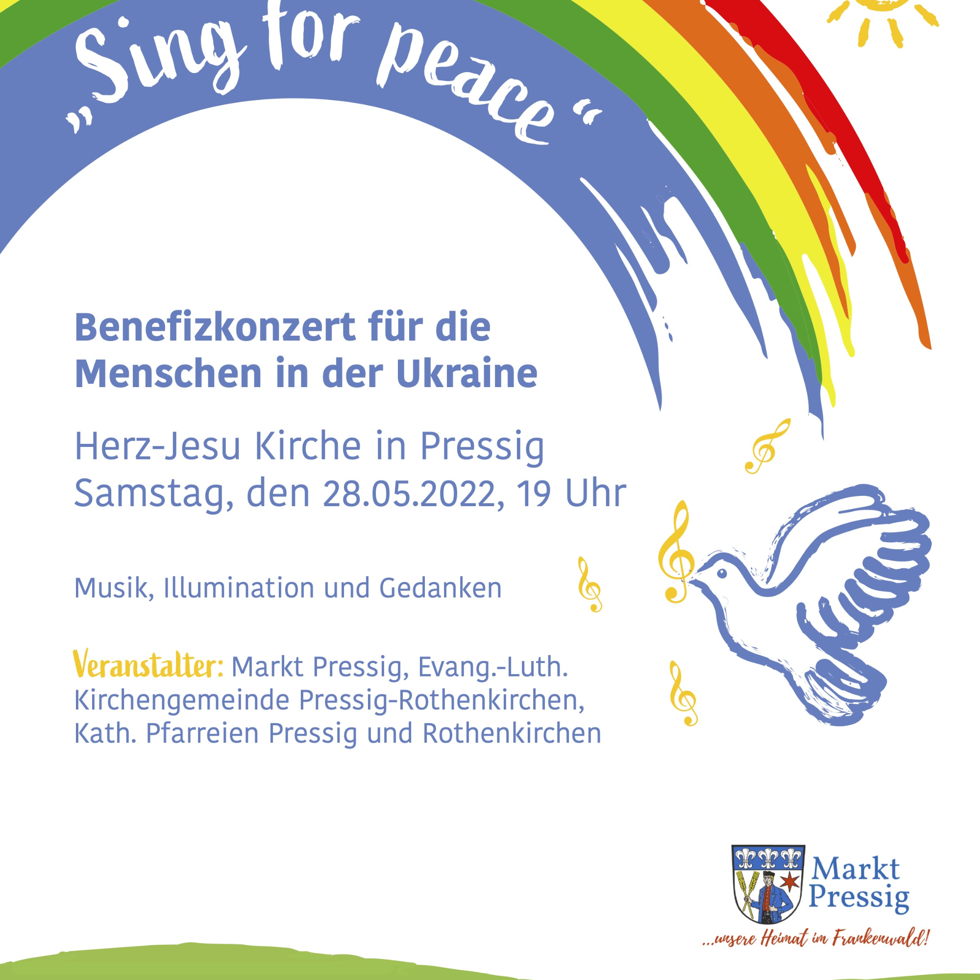 Plakat Benefizkonzert für die Menschen in der Ukraine 1