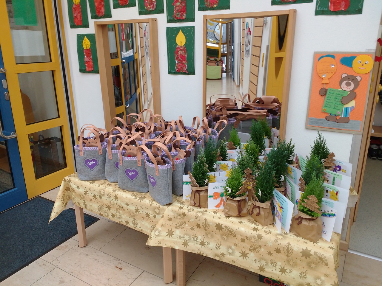 Weihnachtsgeschenke im Kindergarten